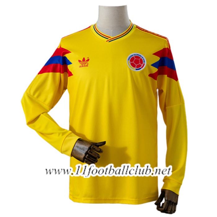 Maillot de Foot Colombie Retro Domicile Manches Longues 1990