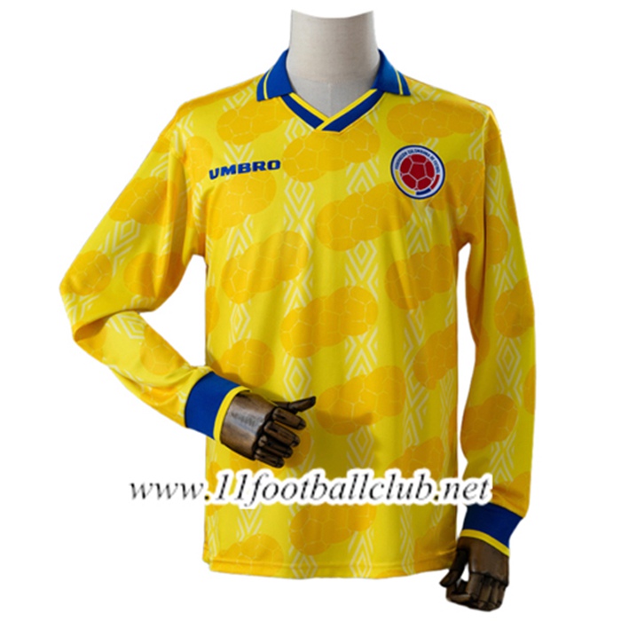 Maillot de Foot Colombie Retro Domicile Manches Longues 1994
