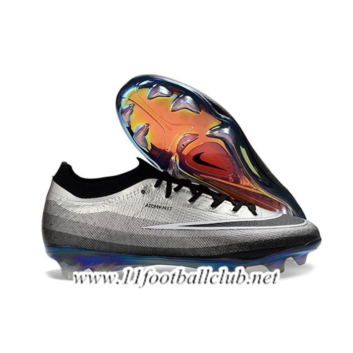 Nike Chaussures de Foot AIR Zoom Mercurial Vapor 17 Elite XXVI FG Gris/Noir