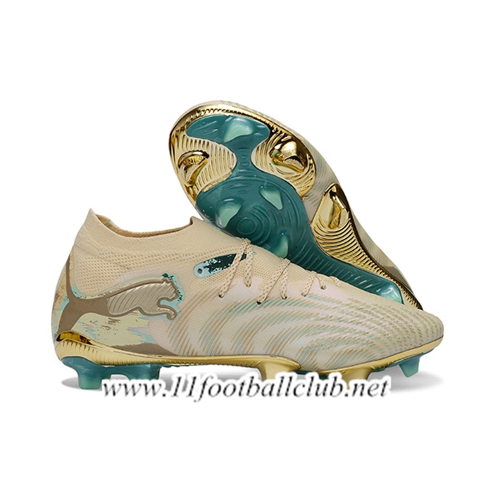 PUMA Chaussures de Foot FUTURE 8 ULTIMATE FG/AG Brun/Vert