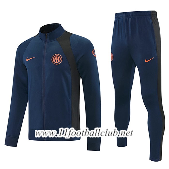 Ensemble Survetement de Foot Veste Inter Milan Bleu Foncé 2026/2027