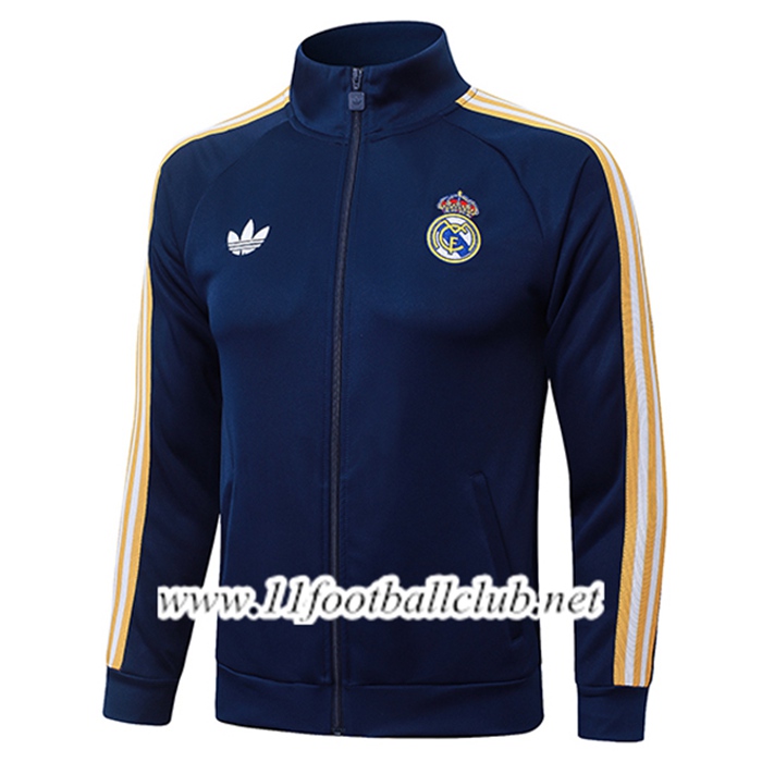 Veste Foot Real Madrid Bleu/Jaune 2026/2027