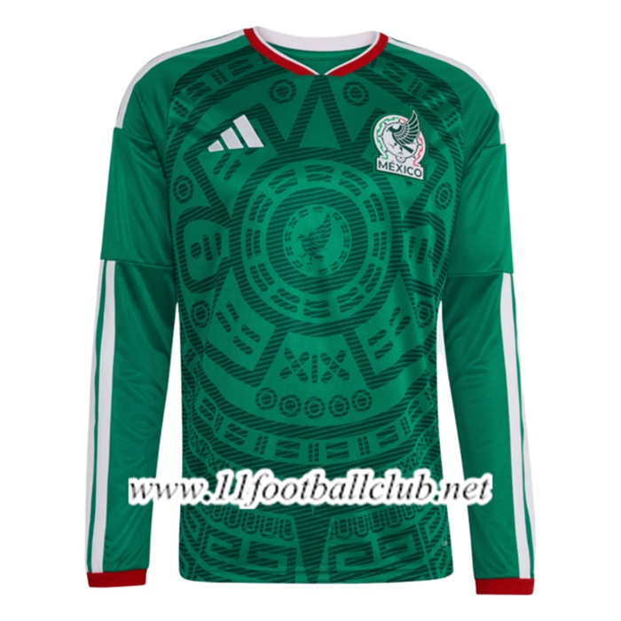 Nouveau Maillot Equipe Foot Mexique Domicile Manches Longues Coupe Du Monde 2026