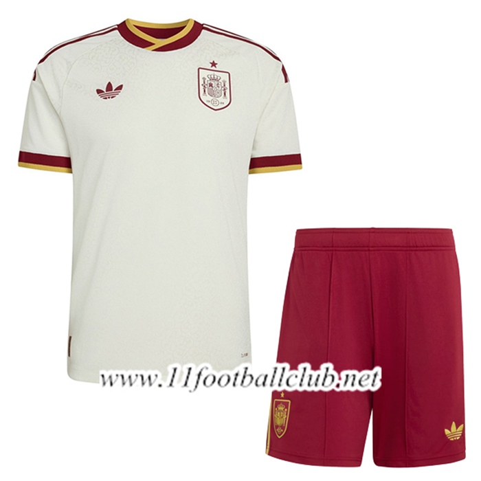 Ensemble Maillot Espagne Exterieur + Short Coupe Du Monde 2026
