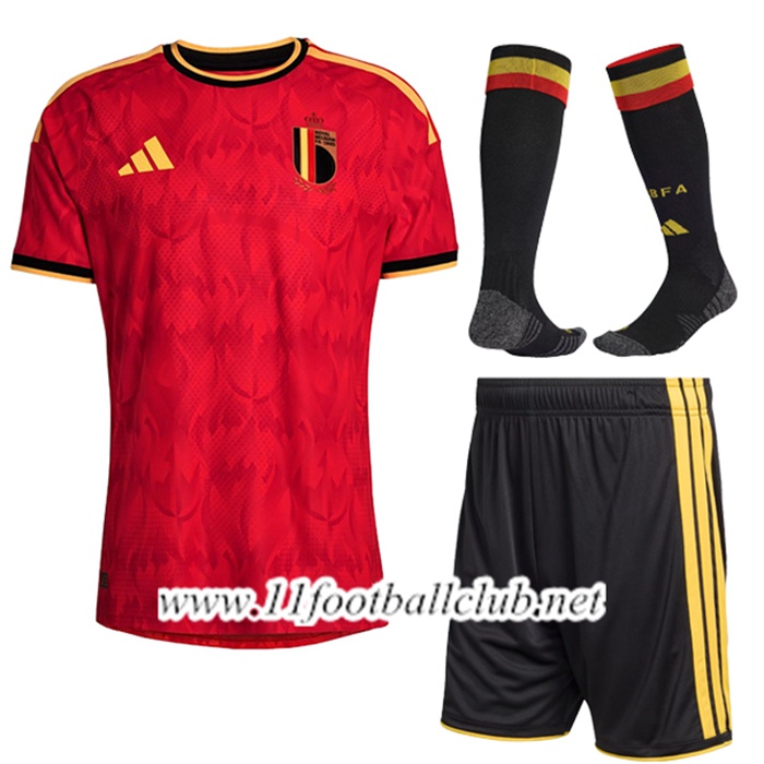 Ensemble Maillot Belgique Domicile (Short + Chaussettes) Coupe Du Monde 2026