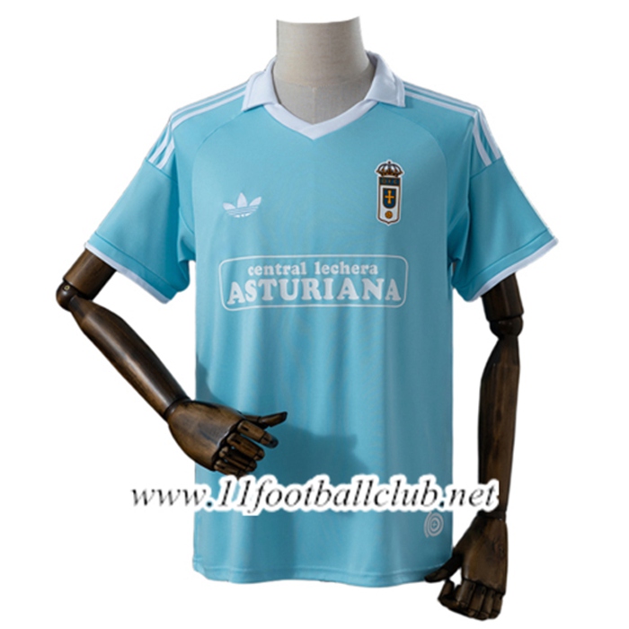 Maillot de Foot Real Oviedo 100th Anniversary Edition Bleu Clair 2025/2026