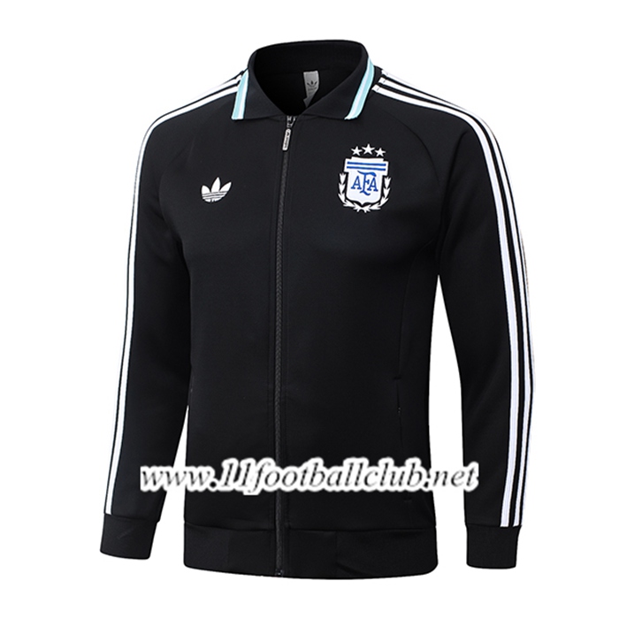 Veste Foot Argentine Noir/Blanc 2026/2027