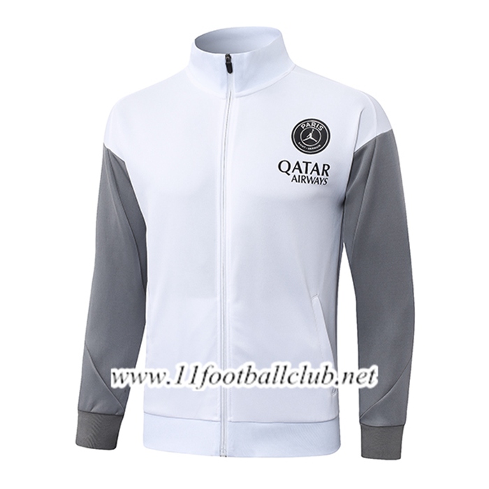 Veste Foot PSG Blanc/Gris 2026/2027