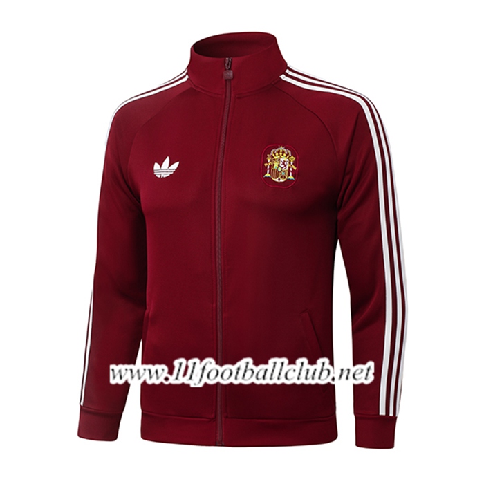 Veste Foot Espagne Rouge/Blanc 2026/2027