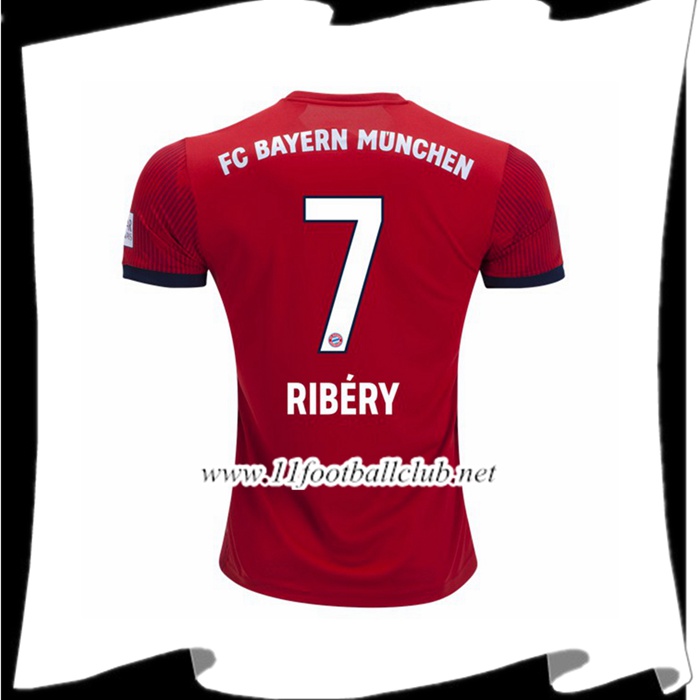 Jeu Les Maillots Du Bayern Munich 7 RIBERY Domicile Rouge 2018 2019 Junior