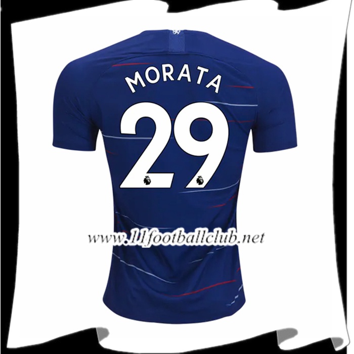 Nouveaux Maillot Chelsea Alvaro Morata 29 Domicile Bleu 2018 2019 Junior