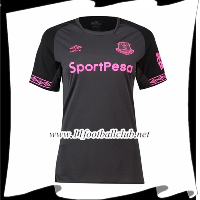 Nouveaux Maillot Foot Everton Femme Exterieur Gris charbon 2018 2019 Junior