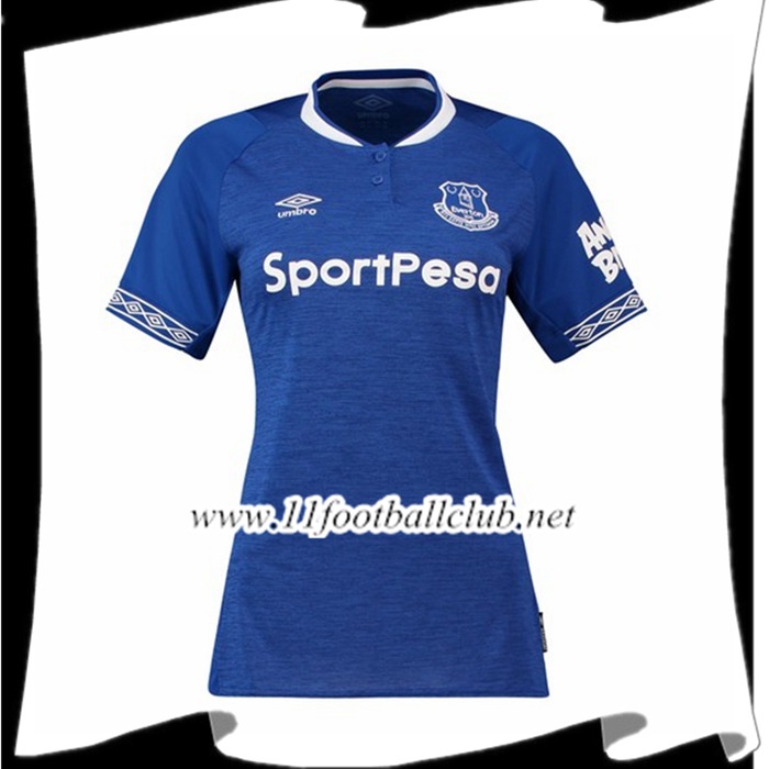 Nouveaux Maillot De Foot Everton Femme Domicile Bleu 2018 2019 Flocage