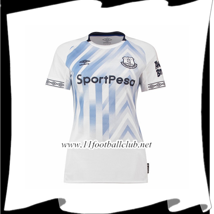 Achat Maillot De Everton Femme Third Blanc 2018 2019 Flocage