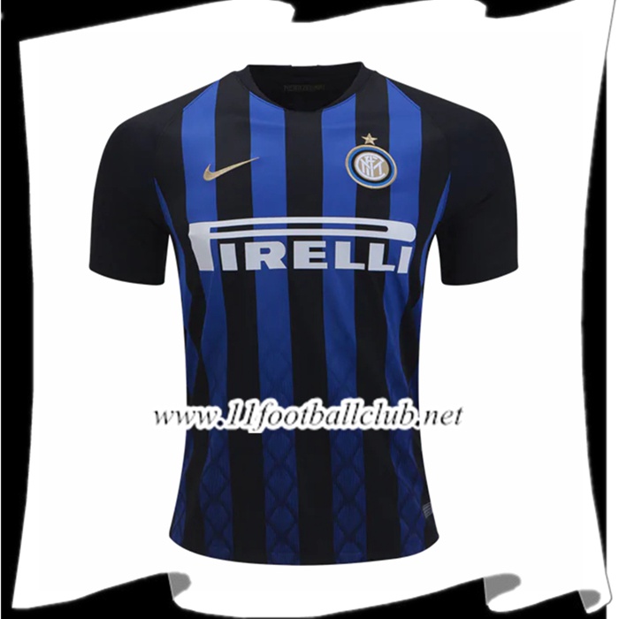Nouveaux Maillot Du Inter Milan Domicile Bleu/Noir 2018 2019 Flocage