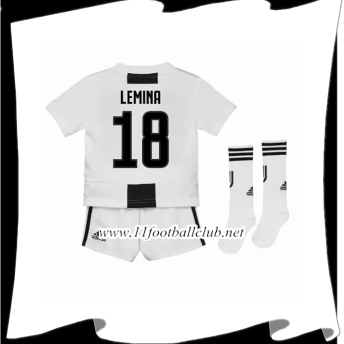 Jeu De Le Maillot De Juventus Lemina 18 Enfant Domicile Noir Et Blanc 2018 2019 Junior