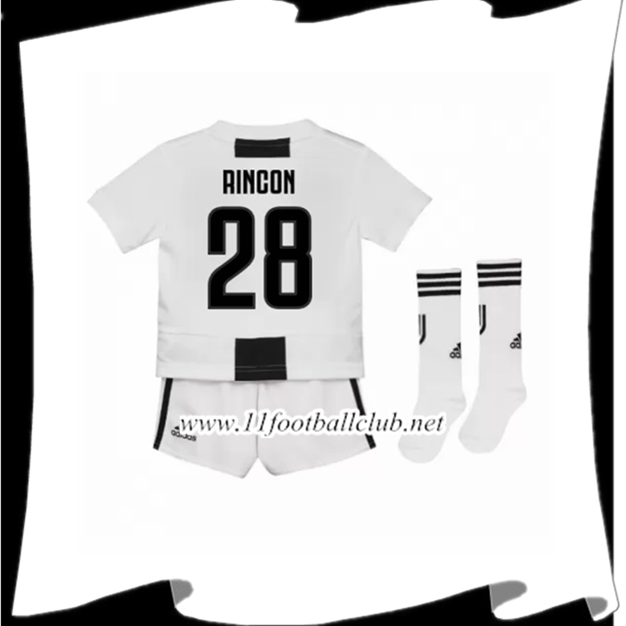 Jeu Le Maillot Du Juventus Rincon 28 Enfant Domicile Noir Et Blanc 2018 2019 Junior
