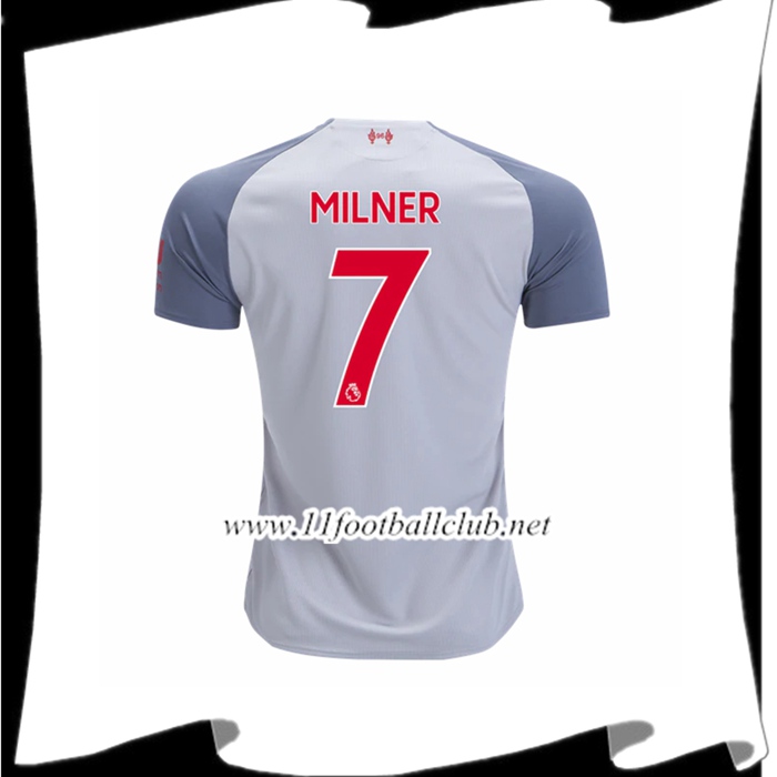 Magasin Le Maillot De Liverpool Milner 7 Third Blanc 2018 2019 Officiel