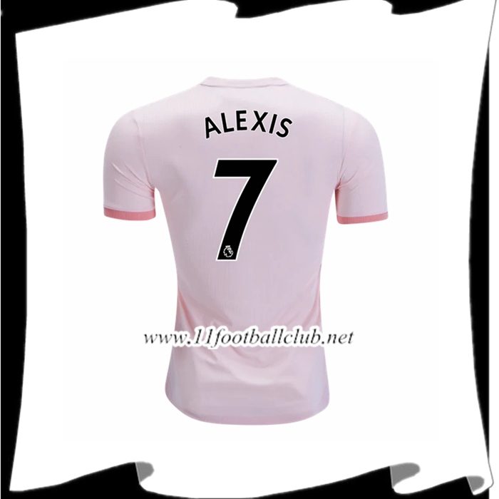 Acheter Le Maillot De Manchester United Alexis Sanchez 7 Exterieur Rose 2018 2019 Flocage