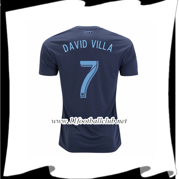 Jeu De Maillot Du New York City David Villa 7 Exterieur 2018 2019 Authentic