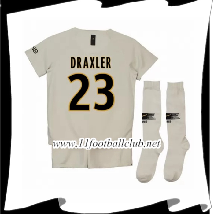 Maillot Nike Paris Saint-Germain 2018-2019 Troisième Blanc UCL - Draxler I PSG J