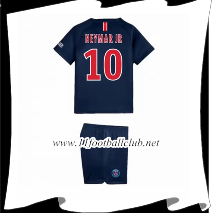 Nouveau Le Maillot De PSG Neymar Jr. 10 Enfant Domicile Rouge/Bleu 2018 2019 Personnalisé