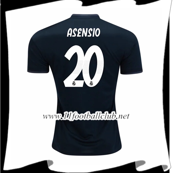 Nouveau Maillot De Real Madrid Marco Asensio 20 Exterieur Bleu foncé 2018 2019 Personnalisable