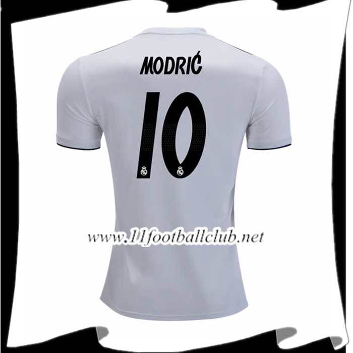 Nouveau Maillot De Real Madrid Luka Modric 10 Domicile Blanc 2018 2019 Personnalisable