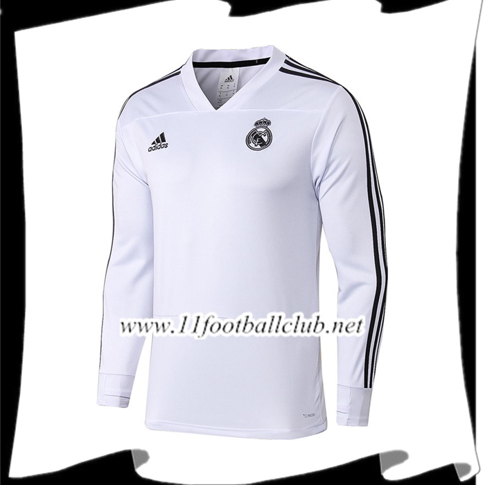 Le Nouveau Sweatshirt Training Real Madrid Blanc 2018/2019 Vintage
