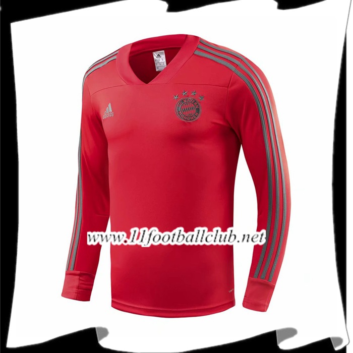 Le Nouveaux Sweatshirt Training Bayern Munich Rouge 2018/2019 Authentic