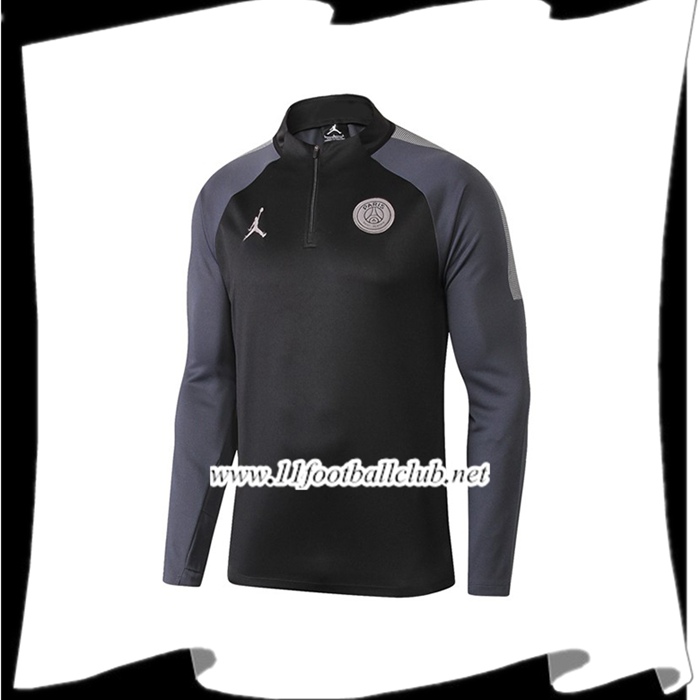 Le Nouveau Sweatshirt Training Jordan PSG Noir 2018/2019 Personnalisé