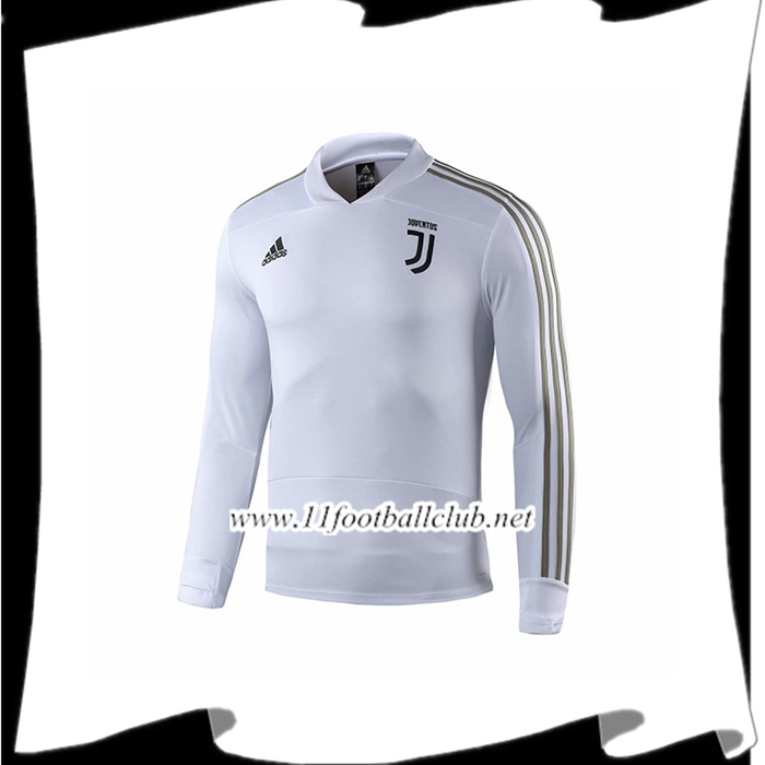 Le Nouveaux Sweatshirt Training Juventus Blanc 2018/2019 Flocage
