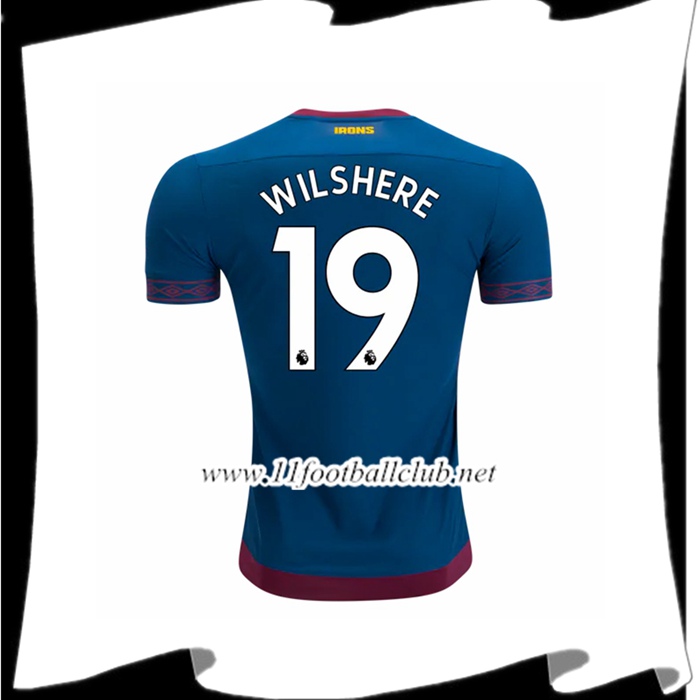 Jeu De Maillot Du West Ham United Jack Wilshere 19 Exterieur Bleu 2018 2019 Junior