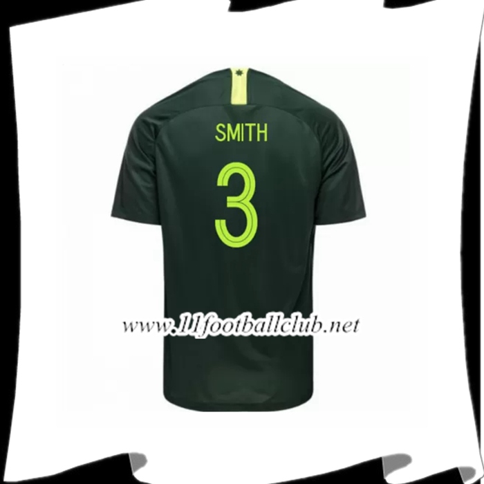 Nouveau Maillot Australie Smith 3 Exterieur Jaune Coupe Du Monde 2018