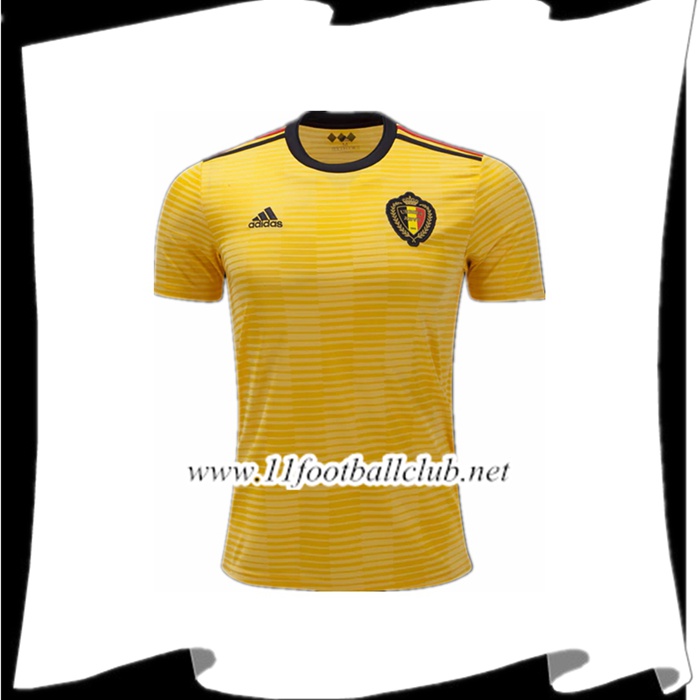 Le Nouveaux Maillot De L Équipe De Belgique Exterieur Jaune 2018/2019