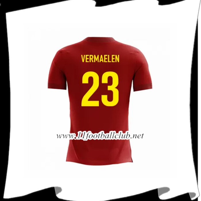 Nouveau Maillot D Équipe De Belgique Vermaelen 23 Domicile Rouge 2018 2019