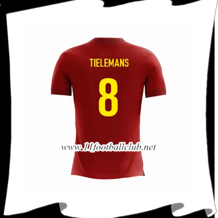 Nouveaux Maillot De Foot De L Équipe De Belgique Tielemans 8 Domicile Rouge 2018 2019