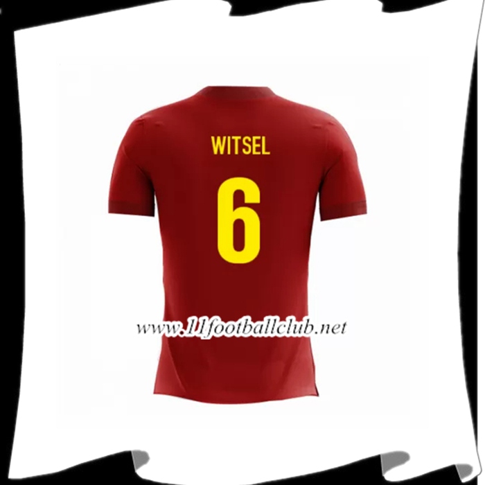 Nouveau Maillot Foot Equipe De Belgique Witsel 6 Domicile Rouge 2018 2019