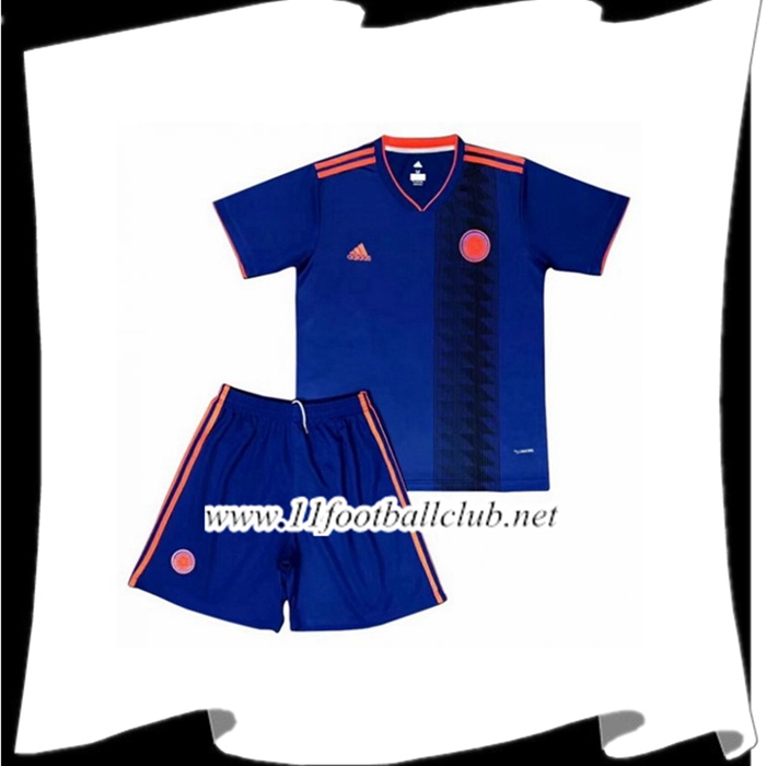 Le Nouveaux Maillot De Foot Colombie Enfant Exterieur Royal Bleu 2018/2019