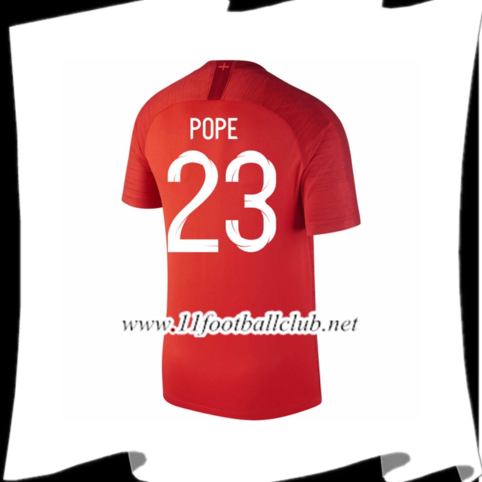 Nouveau Maillot Angleterre POPE 23 Exterieur Rouge Coupe Du Monde 2018