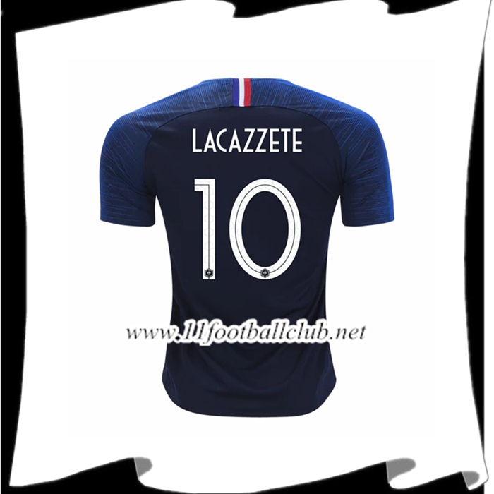 Nouveau Maillot Equipe France Lacazzete 10 Domicile Bleu 2018 2019
