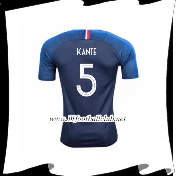 Nouveaux Maillot D Équipe De France Kante 5 Domicile Bleu 2018 2019