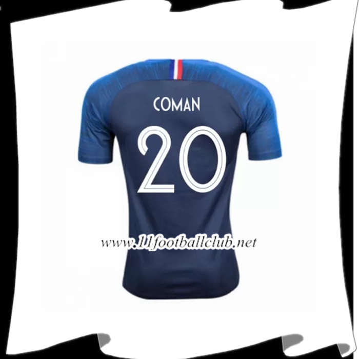 Nouveau Maillot Equipe France Coman 20 Domicile Bleu 2018 2019