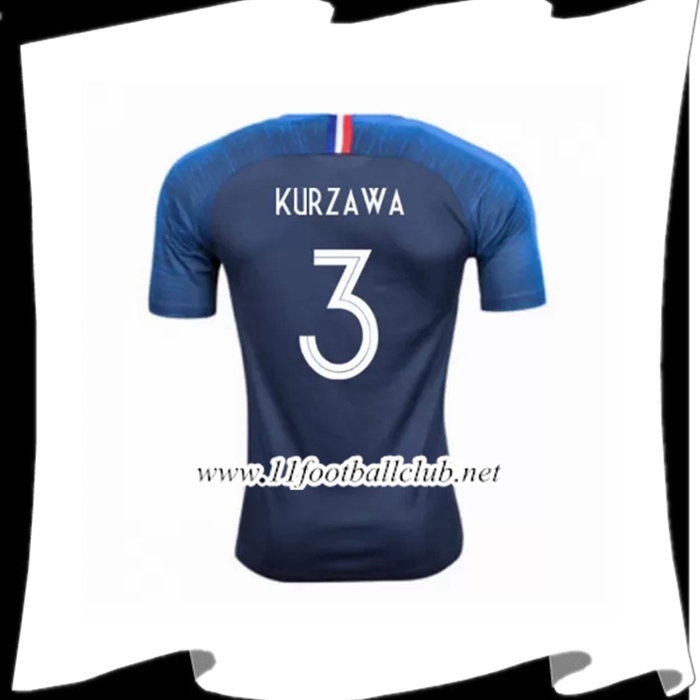 Nouveaux Maillot Foot Equipe De France Kurzawa 3 Domicile Bleu 2018 2019