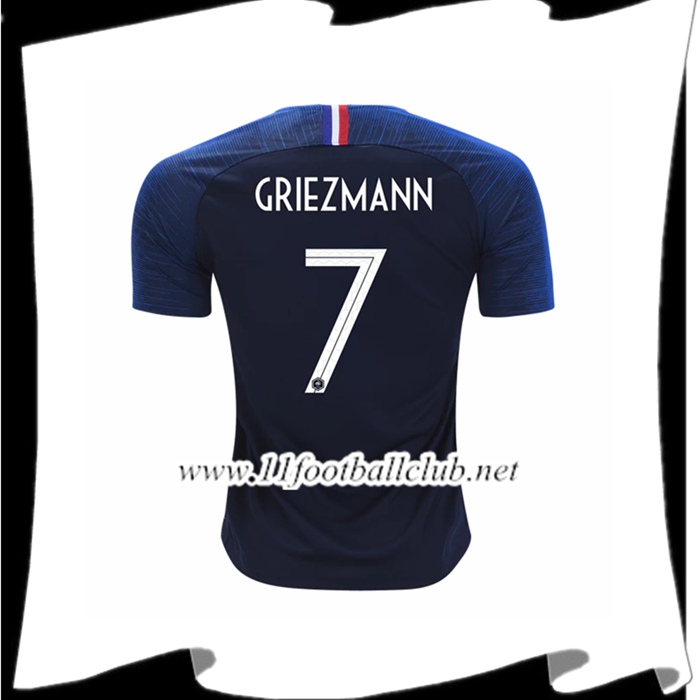 Nouveau Maillot De Foot France Griezmann 7 Domicile Bleu 2018 2019