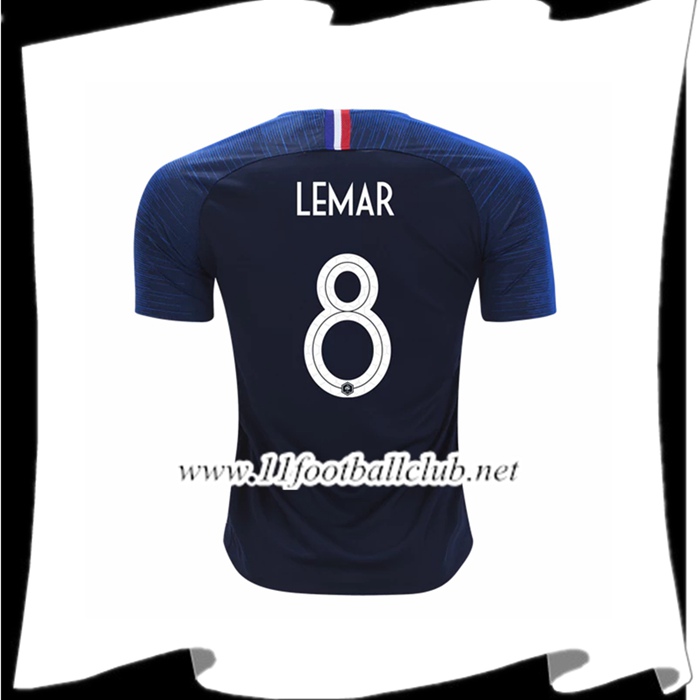 Nouveaux Maillot De La France Thomas Lemar 8 Domicile Bleu 2018 2019