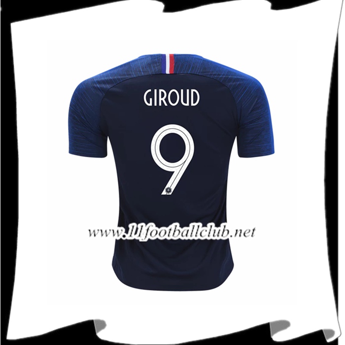 Nouveau Maillot De Foot Equipe De France Giroud 9 Domicile Bleu 2018 2019