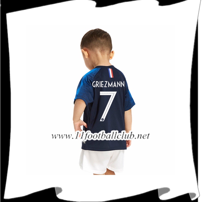 Nouveaux Maillot De Foot France Griezmann 7 Enfant Domicile Bleu 2018 2019