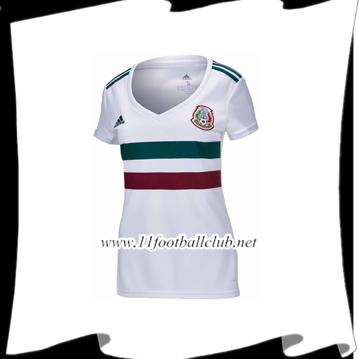 Nouveaux Maillot De Foot Equipe De Mexique Femme Exterieur Blanc 2018 2019