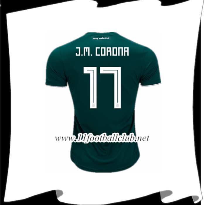 Le Nouveau Maillot Foot Equipe De Mexique J.M Corona 17 Domicile Vert 2018/2019